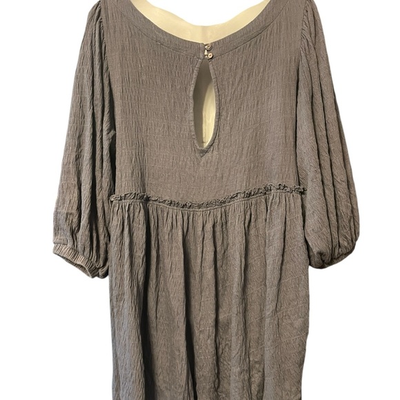 Free People Beyond Obsessed Shorts Romper Size Medium Pewter Gray - Picture 5 of 9